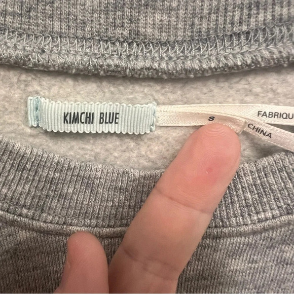 Kimchi Blue for Urban Outfitters Gray Lace Detail Crop Tank Top Size Small - Picture 4 of 6